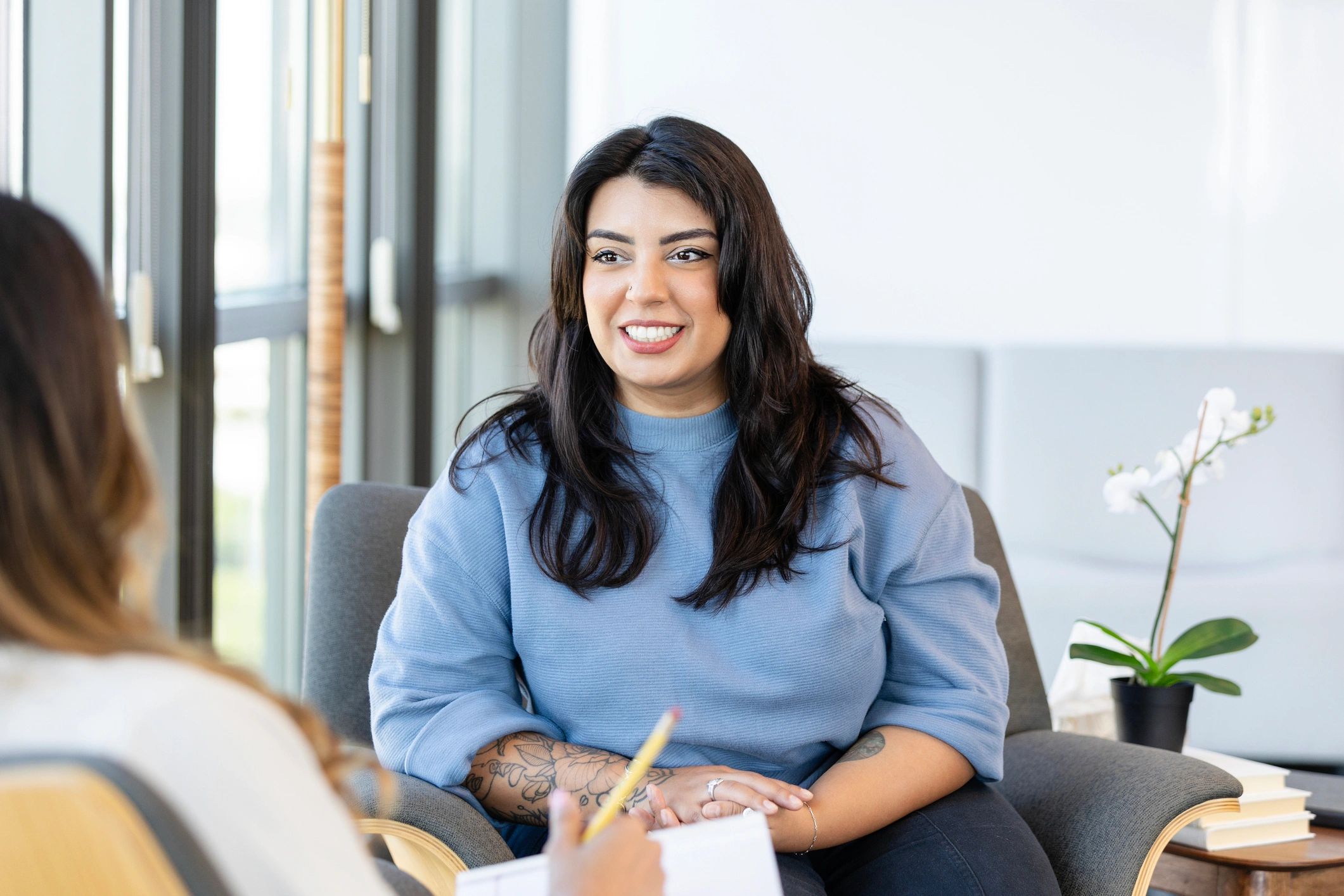 happy therapy clients